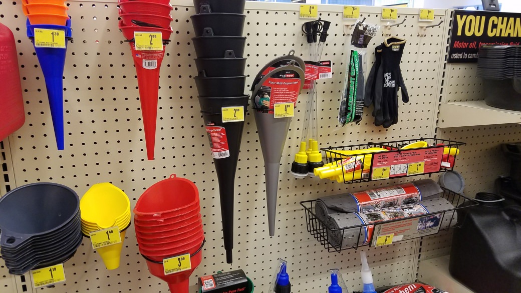 oil funnel for diy auto repair