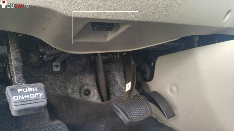 kia obd2 port location sedona