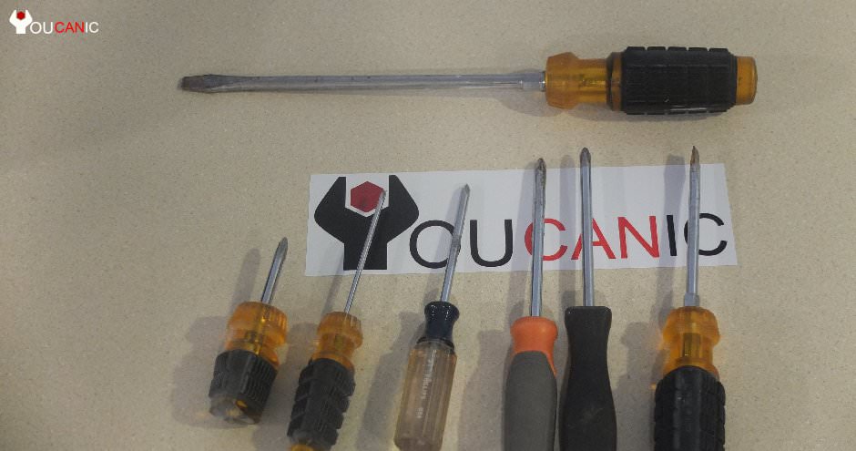 tools needed to fix cars, screwdrivers