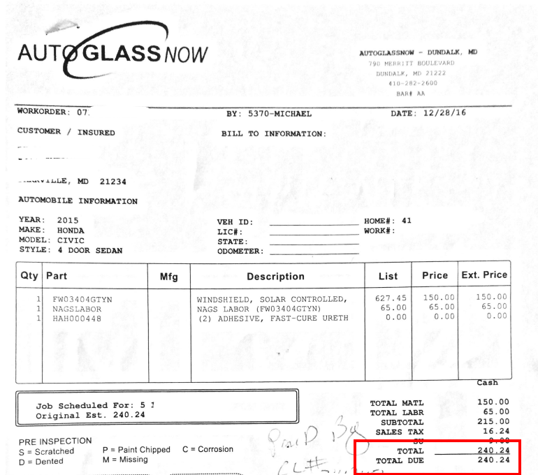 cheap auto glass replacement near me