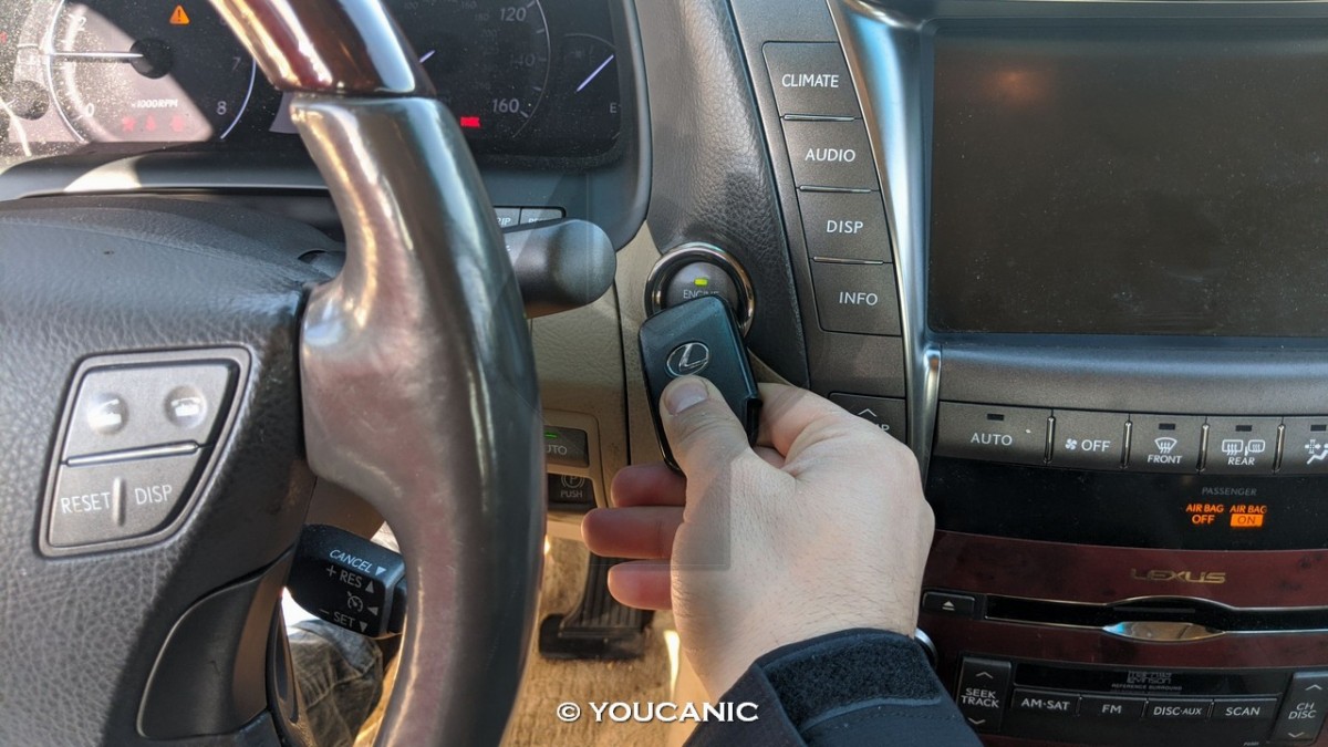 Start Lexus key not detected