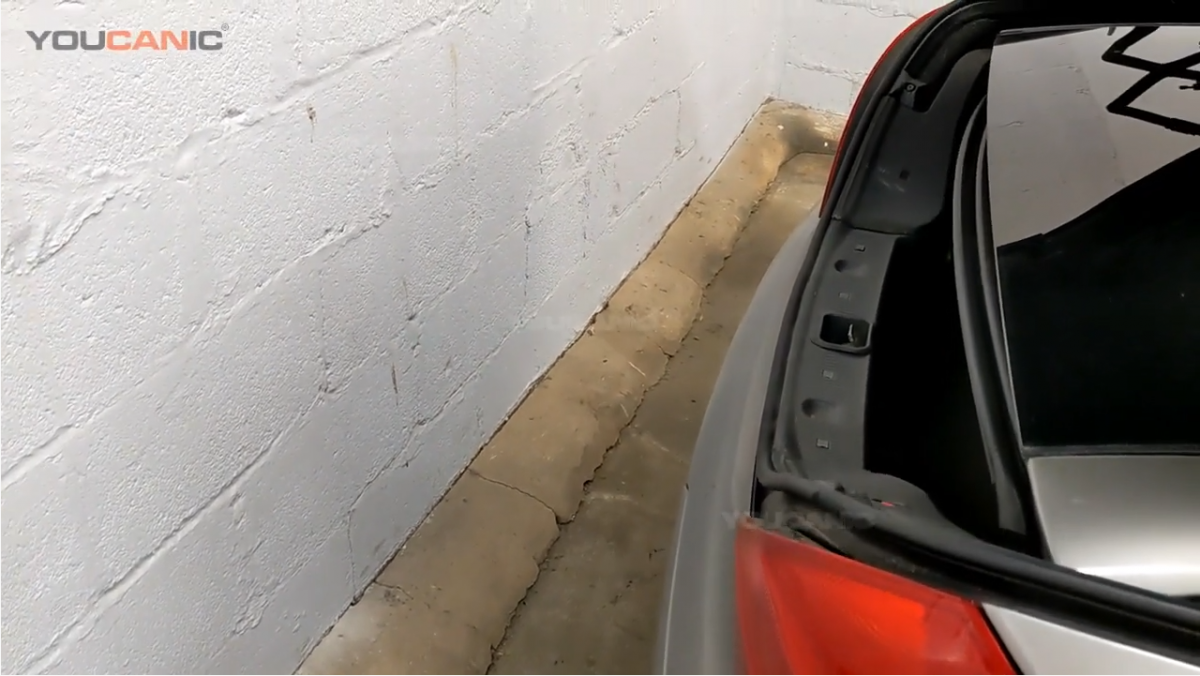 Opened trunk of the Mercedes-Benz SL Class R230.