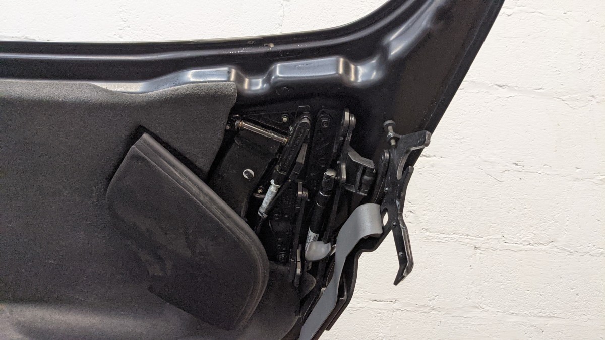mercedes convertible top trunk lid stuck open