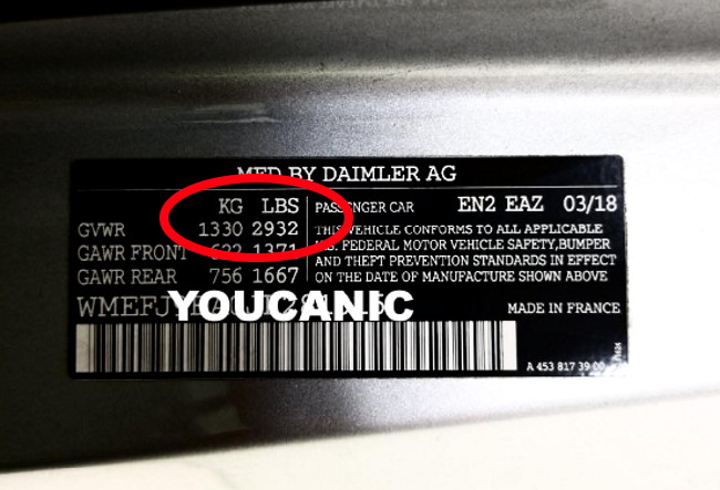 SMART CAR WEIGHT