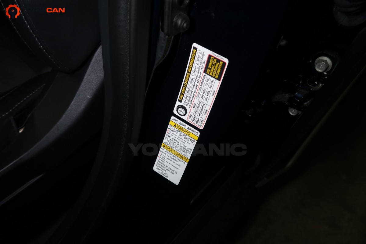 Mitsubishi recommended tire pressure