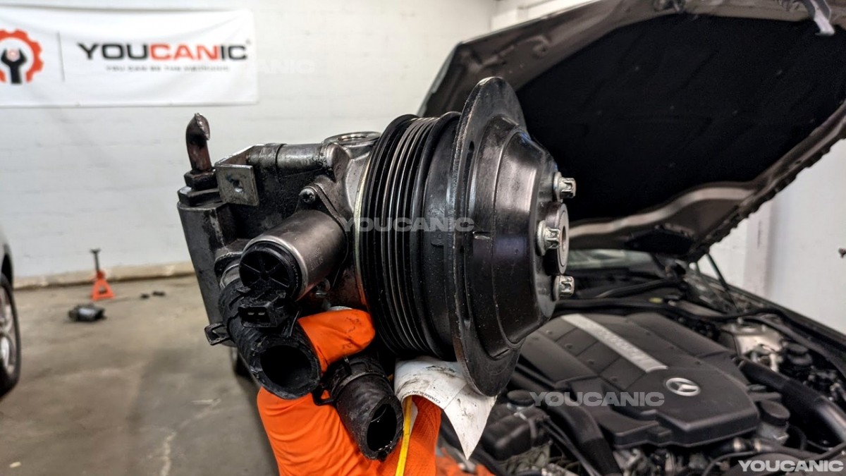 mercedes abc pump tandem pump steering wheel pump