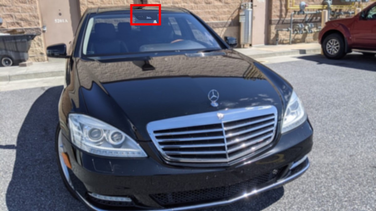 auto headlight high beam brights sensor location