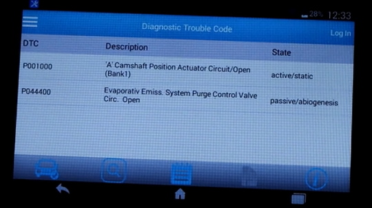 obd2 fault code p0010 code Volkswagen VW Jetta Bora Passat