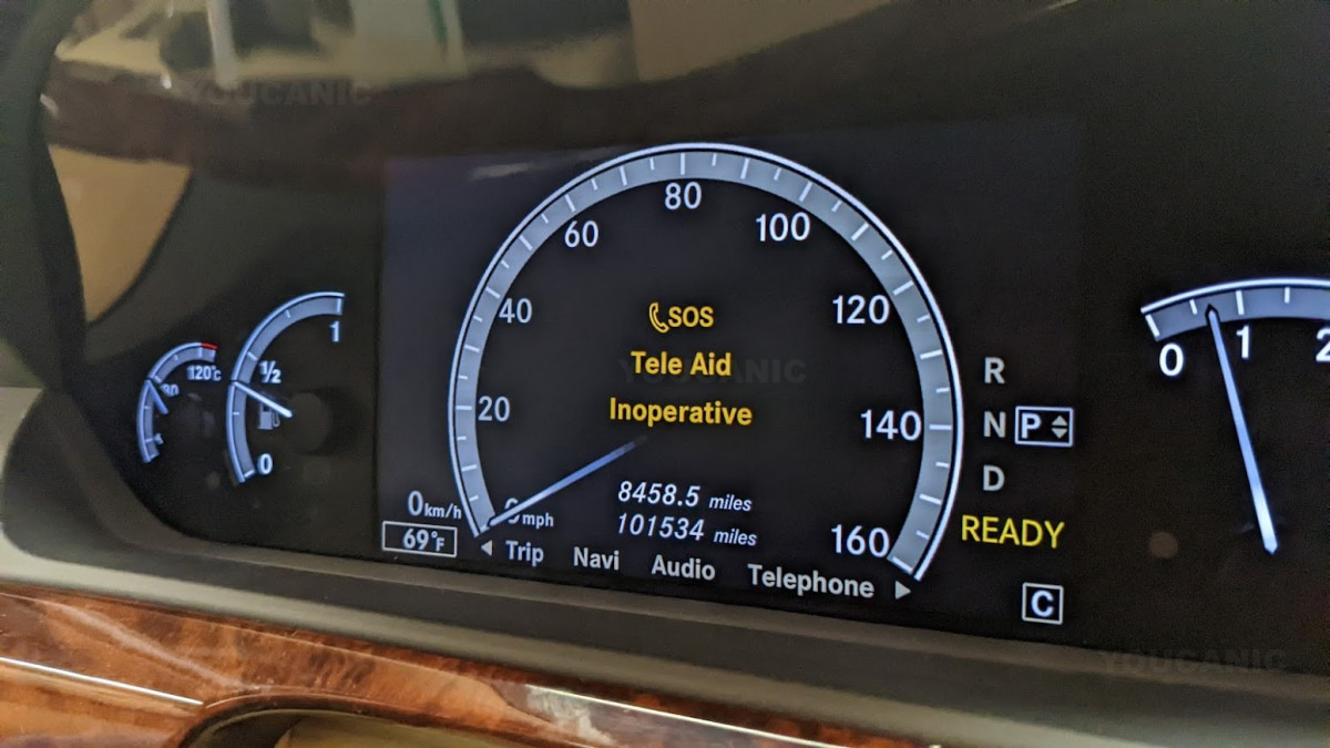 mercedes sos inoperative on dashboard cluster