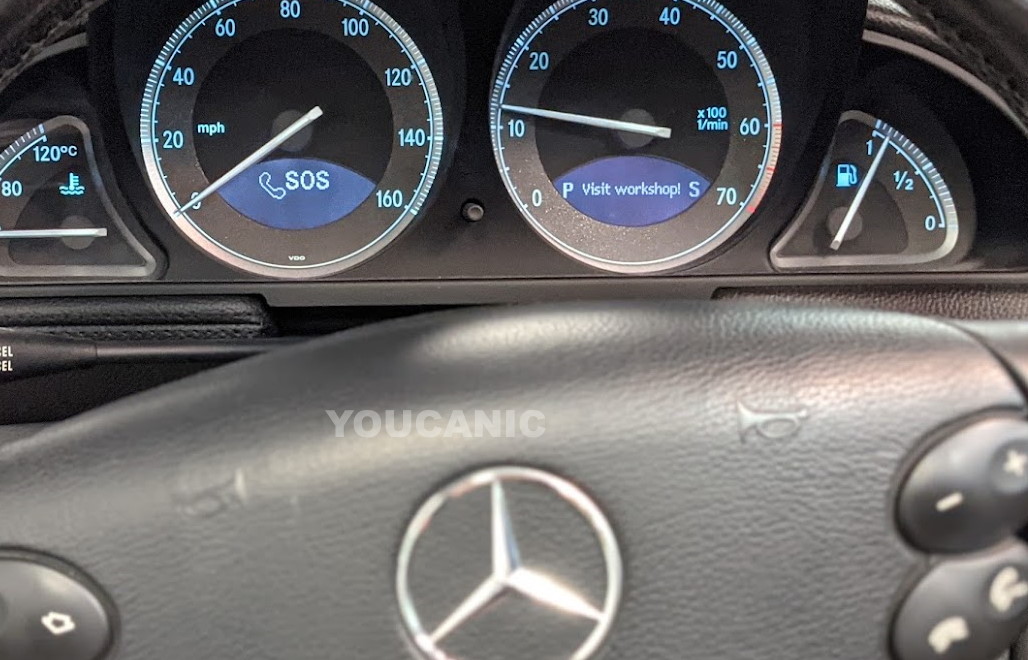 mercedes SOS inoperative warning message