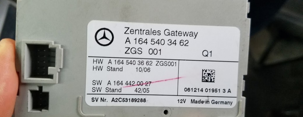 Mercedes Central Gateway module ZGS
