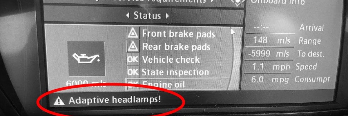 Troubleshooting BMW Adaptive Headlights Problems