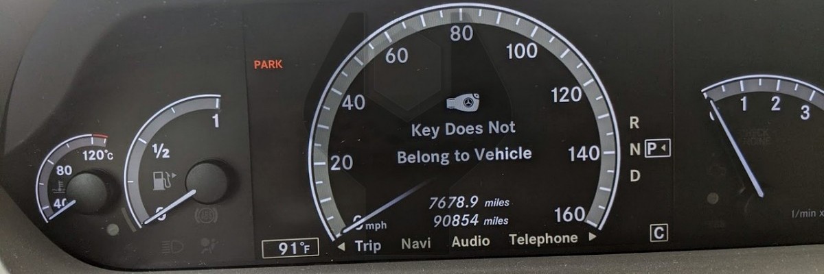Key Does Not Belong to the Vehicle