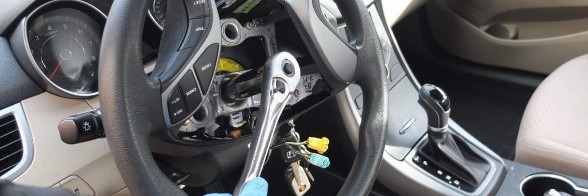 How to Remove Steering Wheel Hyundai Elantra 2011-2016
