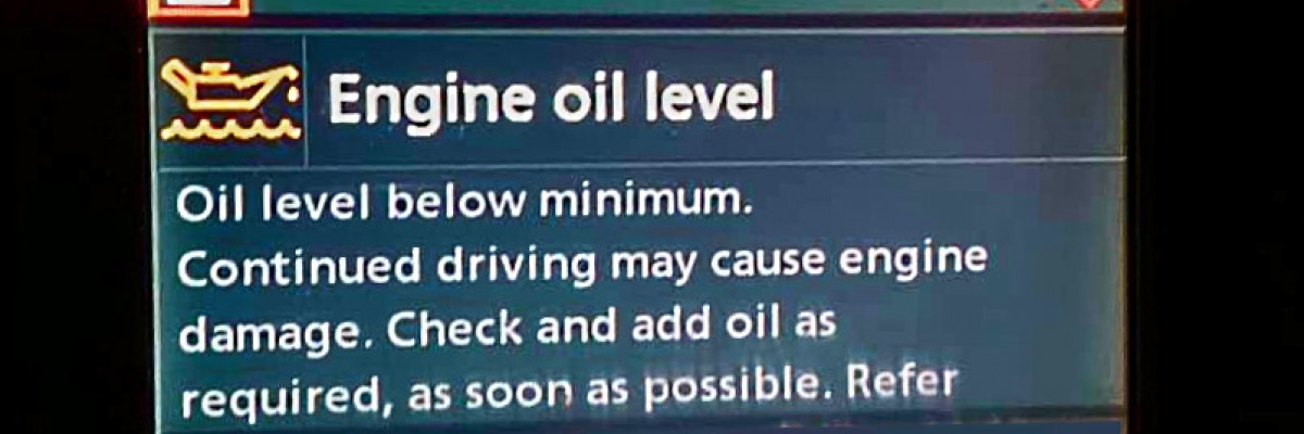 BMW Engine Oil Level Low Below Minimum Warning