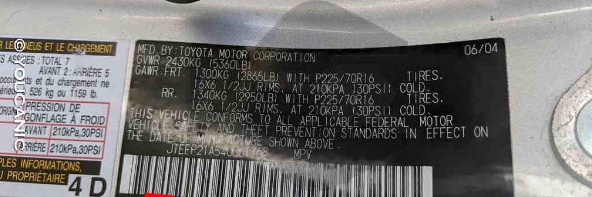 Where to Find a Toyota Color Code