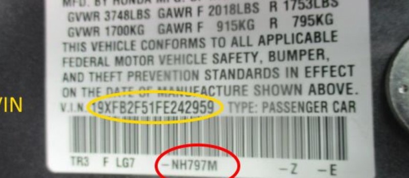 Honda Paint Code Location - Can I Find My Car Paint Code By Registration Honda Paint Code Location - Can I Find My Car Paint Code By Registration