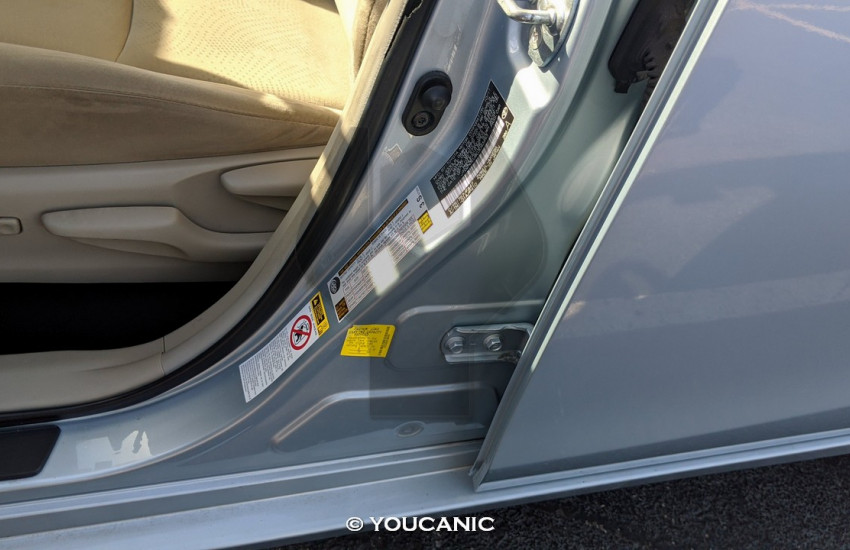 Toyota Lexus Paint Code Location