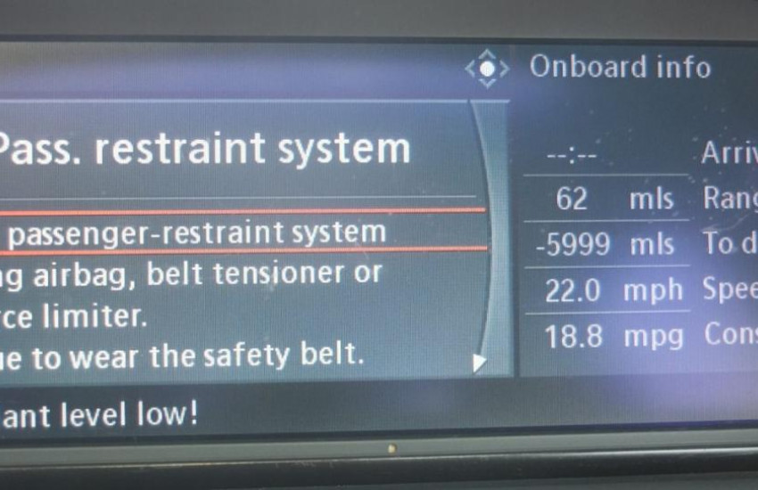 Troubleshooting BMW Restraint System Malfunction