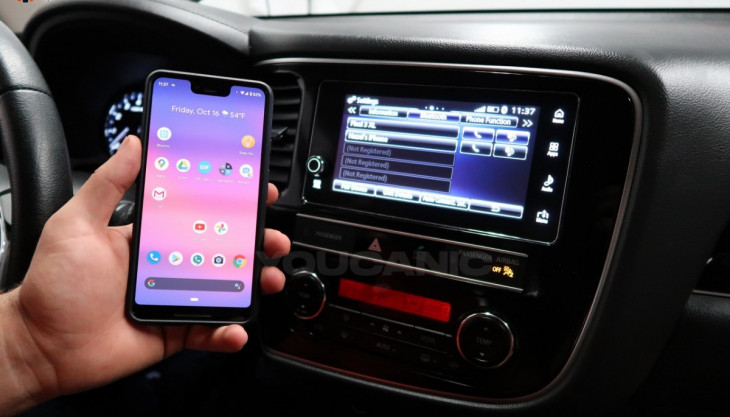 How to pair phone with Mitsubishi Outlander Lancer Eclispe