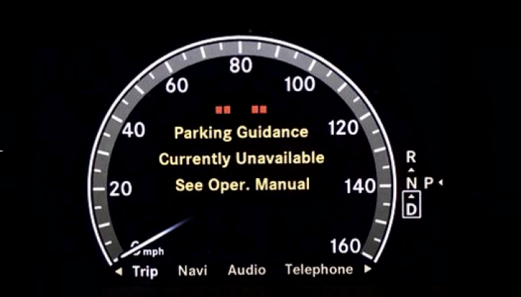 Mercedes-Benz Parking Guidance Currently Unavailable