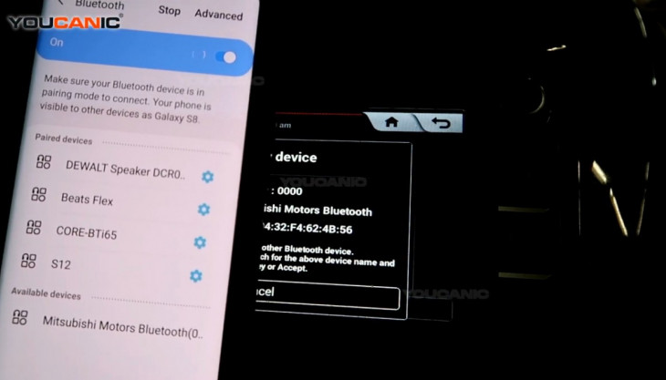 Mitsubishi Mirage Pair Bluetooth Phone