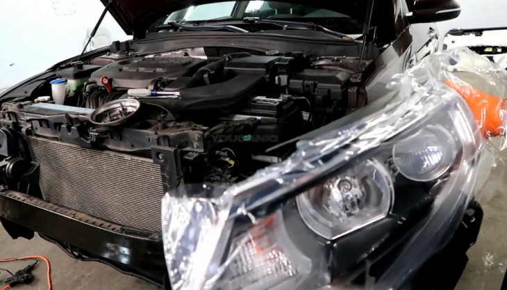 Headlight assembly replacement on a 2016-2020 Kia Optima.