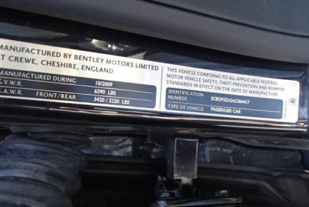 Bentley VIN Decoder