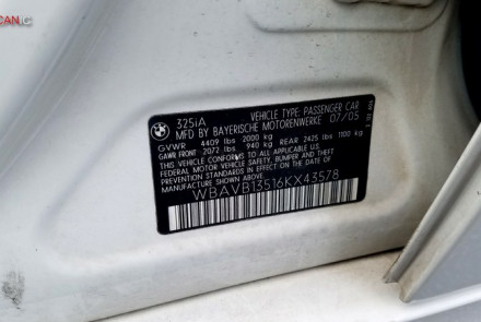 Where to Find BMW VIN Number
