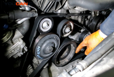 Mercedes-Benz ML , R , GL Class - Replace Serpentine Belt