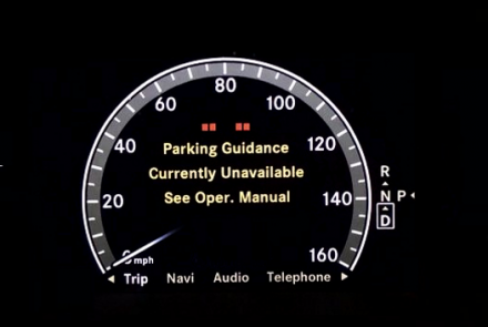 Mercedes-Benz Parking Guidance Currently Unavailable
