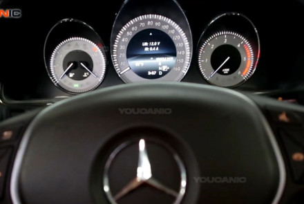 Mercedes Benz GLK Class Check Battery Voltage Via Instrument Cluster