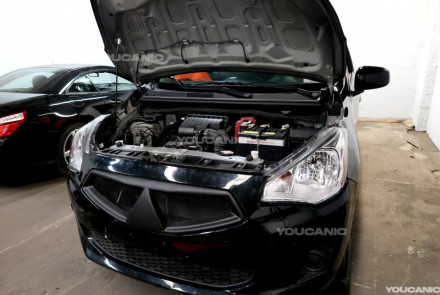 Mitsubishi Mirage Open Hood
