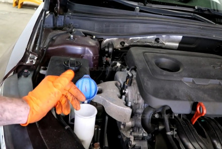 Add Windshield Washer Fluid Kia Optima 2016-2020