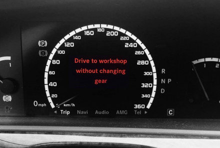 Drive to Workshop Without Shifting Gear - ISM Failure Mercedes-Benz