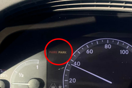 Red & Yellow Park Brake Light Stays On Mercedes-Benz