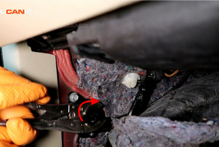 Open Hood Ford Fusion has Broken Hood Release
