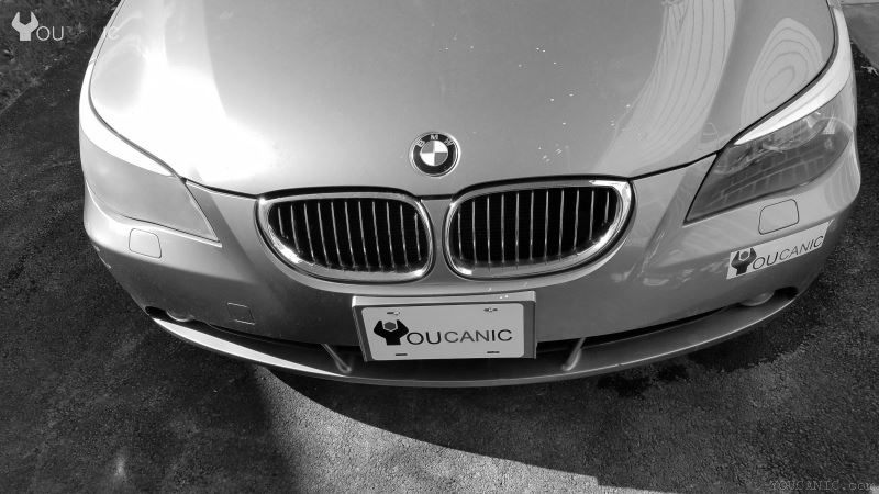 restored bmw headlight before and after