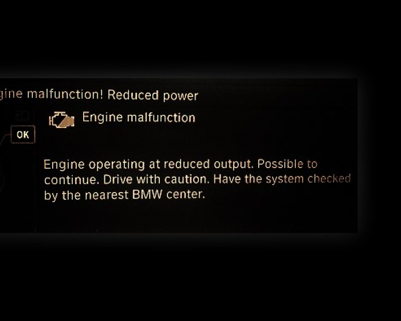 Bmw Engine Malfunction Reduced Power Causes