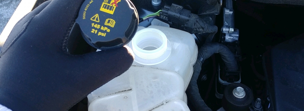 How to add engine coolant Ford Edge